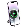 lamtech foldable magnetic metallic car holder wireless charger 15w lam980893 extra photo 5