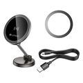 lamtech foldable magnetic metallic car holder wireless charger 15w lam980893 extra photo 6