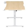 anda seat desk xtreme 14m adjustable height wood top white leg extra photo 3