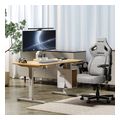 anda seat desk xtreme 14m adjustable height wood top white leg extra photo 5