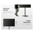 fitueyes master v2 ft65 floor tv stand with wheels black extra photo 1 fitueyes master v2 ft65 floor tv stand with wheels black extra photo 1