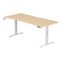 gaming desk anda seat desk extreme 18m adjustable height wood extra photo 2