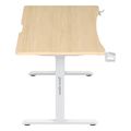gaming desk anda seat desk extreme 18m adjustable height wood extra photo 3