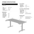 gaming desk anda seat desk extreme 18m adjustable height white extra photo 5