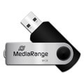 mediarange mr912 64gb usb 20 flash drive black silver extra photo 1