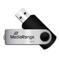 mediarange mr913 128gb usb 20 flash drive black silver extra photo 1