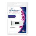 mediarange mr918 128gb usb 30 flash drive black silver extra photo 2