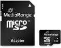 mediarange mr957 8gb micro sdhc class 10 with sd adapter extra photo 1