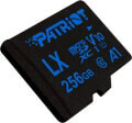 patriot psf256glx11mcx lx series 256gb micro sdxc v10 a1 class 10 with sd adapter extra photo 1