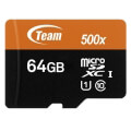 team group tusdx64guhs03 64gb micro sdxc uhs i class 10 with sd adapter extra photo 1