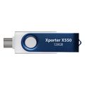patriot xporter x550 128gb usb 32 flash drive dual interface type a type c ps128gx550aad extra photo 3