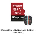 patriot ep series 512gb micro sdxc express 800 mb s u3 uhs i v30 pef512gepexmcx extra photo 1 patriot ep series 512gb micro sdxc express 800 mb s u3 uhs i v30 pef512gepexmcx extra photo 1
