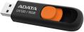 adata dashdrive uv120 16gb usb20 flash drive black orange extra photo 1