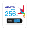adata auv128 256g rbe dashdrive uv128 256gb usb 32 flash drive black blue extra photo 3