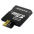 adata ausdx64guii3cl10 ca1 premier one v90 micro sdxc 64gb uhs ii u3 class 10 color box with adapte extra photo 2