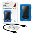 exoterikos skliros adata hd330 1tb usb 31 blue color box extra photo 2