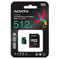 adata ausdx512gui3v30sa2 ra1 premier pro 512gb micro sdxc u3 v30 a2 with adapter extra photo 3