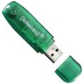 intenso 3502460 rainbow line 8gb usb20 flash memory green extra photo 1