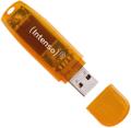 intenso 3502490 rainbow line 64gb usb20 flash memory orange extra photo 1