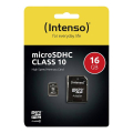 intenso 3413470 micro sdhc 16gb class 10 with adapter extra photo 2