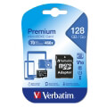 verbatim 44085 premium micro sdxc 128gb uhs i class 10 with adapter extra photo 1