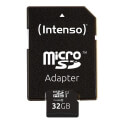 intenso 3423480 32gb micro sdhc uhs i premium class 10 sd adapter extra photo 1