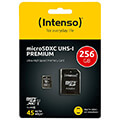 intenso 3423492 256gb micro sdxc uhs i premium class 10 sd adapter extra photo 1