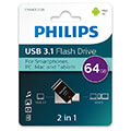 philips 2 in 1 64gb usb 31 type c otg flash drive midnight black fm64dc152b 00 extra photo 1 philips 2 in 1 64gb usb 31 type c otg flash drive midnight black fm64dc152b 00 extra photo 1