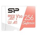 silicon power superior 256gb micro sdxc u3 v30 a1 sd adapter sp256gbstxdv3v20sp extra photo 1