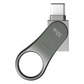 silicon power mobile c80 otg 32gb usb 32 gen1 type a type c flash drive titanium sp032gbuc3c80v1s extra photo 1