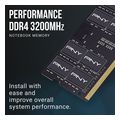 ram pny performance 8gb so dimm ddr4 3200mhz cl22 mn8gsd43200 sb extra photo 3