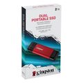 kingston spsd 2tb dual portable ssd 2tb usb 32 gen2 type a type c extra photo 2