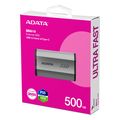 exoterikos skliros adata sd810 500gb portable ssd usb 32 type c silver sd810 500g csg extra photo 5