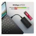 axagon m2 nvme usb type c enclosure eem2 40g extra photo 5
