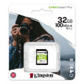 kingston sds2 32gb 32gb sdhc canvas select plus 100r class 10 uhs i u1 v10 extra photo 2