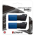 kingston dtxm 64gb 2p datatraveler exodia m 64gb usb 32 flash drive 2 pack extra photo 1