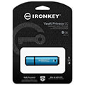 kingston ikvp50 8gb ironkey vault privacy 50 8gb usb 32 encrypted flash drive extra photo 2