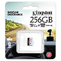 kingston sdce 256gb high endurance 256gb micro sdxc a1 uhs i u1 class 10 extra photo 1