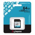 kingston sdg4 64gb canvas go plus gen4 64gb sdxc u30 v30 a2 extra photo 1