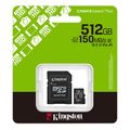 kingston sdcs3 512gb canvas select plus gen3 512gb micro sdxc 150mb s a1 adapter extra photo 2