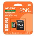adata ud256gui3v30a2sp ra1 speed plus 256gb micro sdxc uhs i 180mb s u3 c10 with adapter extra photo 2