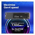 ssd crucial p310 4tb pcie gen4 x4 nvme m2 2280 ct4000p310ssd8 extra photo 1