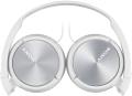 sony mdr zx310w lightweight folding headband type headphones white extra photo 1