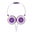meliconi 497387 mysound hp smart stereo headphones white purple extra photo 1