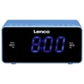 lenco cr 520 stereo clock radio with 12 blue display and usb charger blue extra photo 1