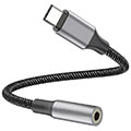 4smarts active audio cable matchcord usb c to 35mm connector 12cm textile black extra photo 1