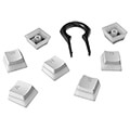 hyperx hkcpxp wt us g pudding keycaps full key set white pbt us layout extra photo 3