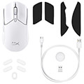 hyperx 6n0a9aa pulsefire haste 2 wireless rgb gaming mouse white extra photo 4