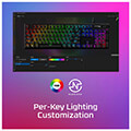 hyperx 639n5aaaba alloy origins pbt mechanical gaming keyboard hx aqua switches extra photo 5