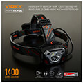 fakos videx headlamp luminus sst40 20w 1400lm extra photo 2